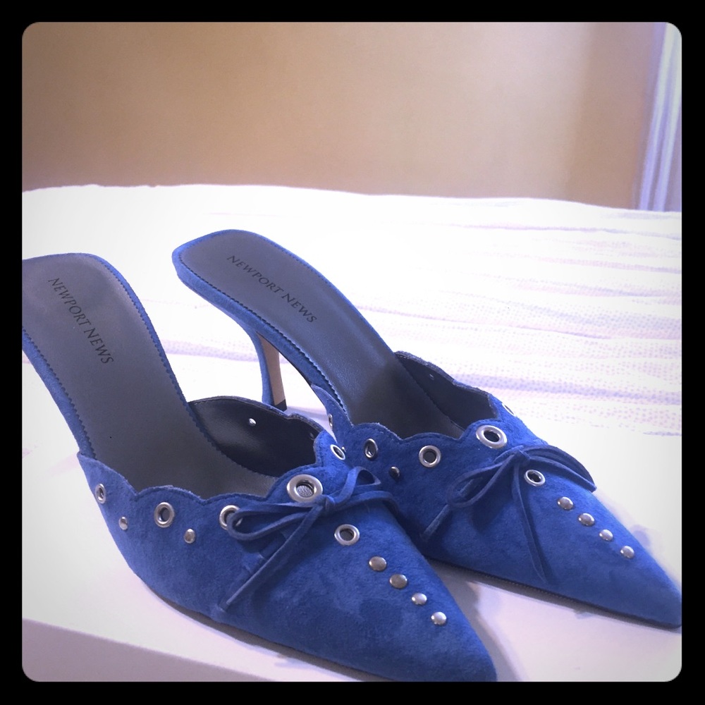 Suede heel
